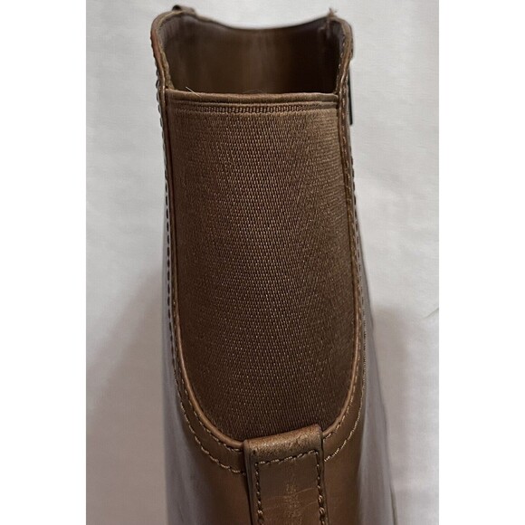 NEW Michael Kors Dora MK Knee High Leather Riding Boots Women 8.5 Brown*READ* - Picture 5 of 11
